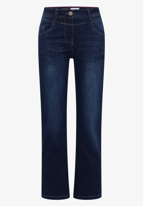 Thumbnail - Cecil Damen Bootcut Jeans in Blau, Gr: 32