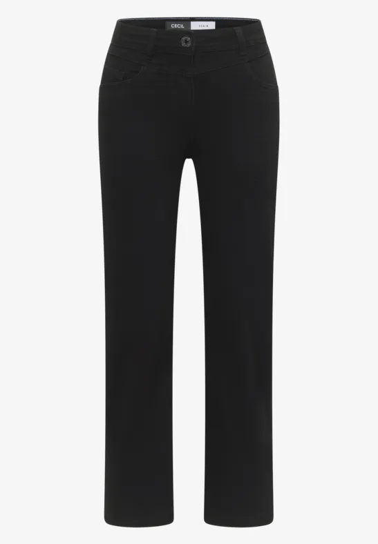 Thumbnail - Cecil Damen Bootcut Jeans in Schwarz, Gr: 29