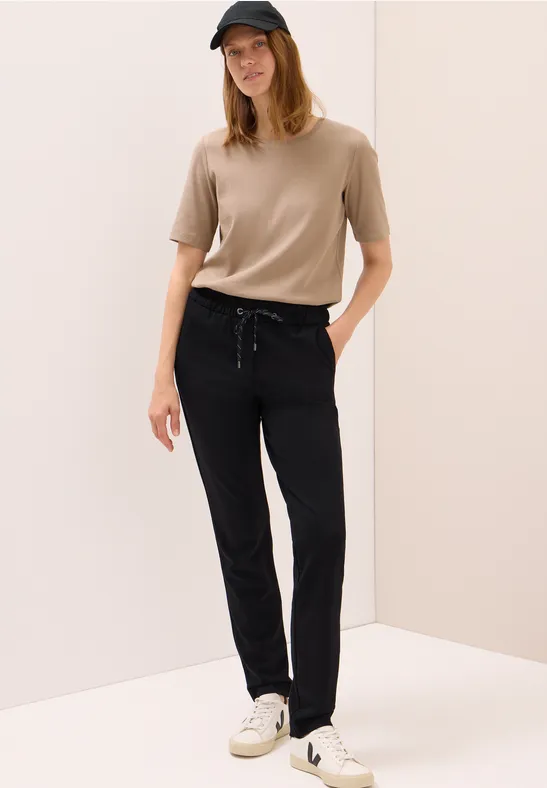 Thumbnail - Cecil Damen Casual Fit Hose in Schwarz, Gr: XS