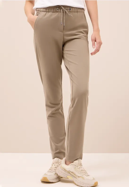Thumbnail - Cecil Damen Casual Fit Hose in Braun, Gr: XL