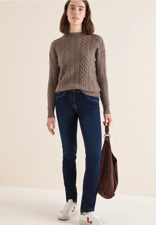 cecil Jeans Vicky Skinny Legs Baumwolle Blau