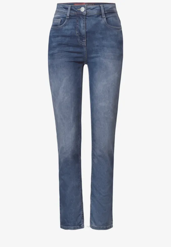 Thumbnail - Cecil Damen Straight Leg Jeans in Blau, Gr: 29