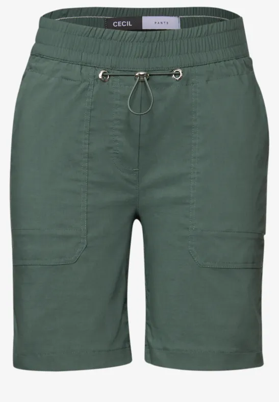 Thumbnail - Cecil Damen Leichte Shorts in Grün, Gr: XL