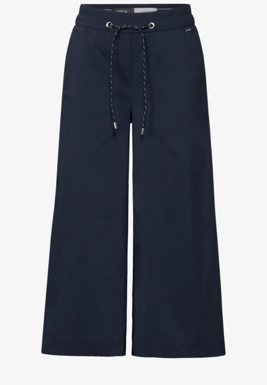 Thumbnail - Cecil Damen Wide Leg Hose in Blau, Gr: S