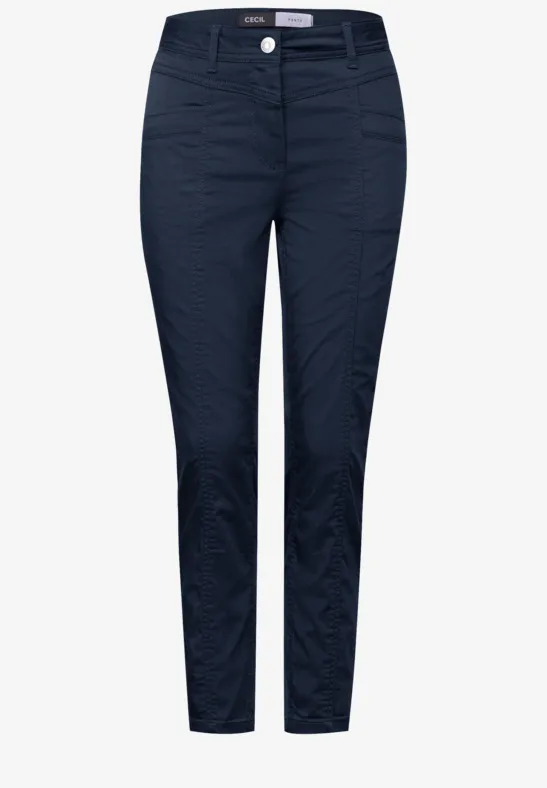 Thumbnail - Cecil Damen 7/8 Straight Leg Hose in Blau, Gr: 28