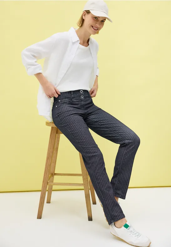 Thumbnail - Cecil Damen Straight Leg Jeans in Blau, Gr: 36
