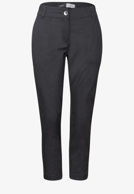 Thumbnail - Cecil Damen 3/4 Hose im Casual Fit in Grau, Gr: 26