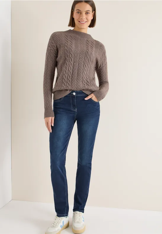 cecil Jeans Slim Fit Baumwolle Blau