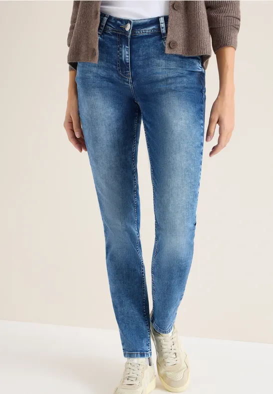 cecil Jeans Casual Fit Baumwolle Blau