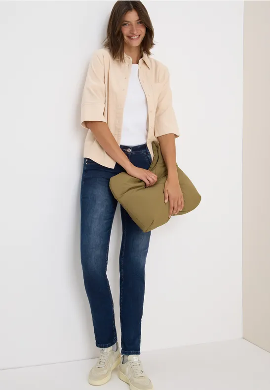 Thumbnail - Cecil Damen Straight Leg Jeans in Blau, Gr: 26