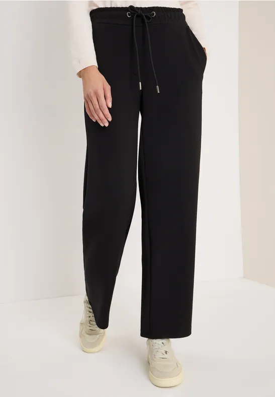 Thumbnail - Cecil Damen Wide Leg Hose in Schwarz, Gr: L