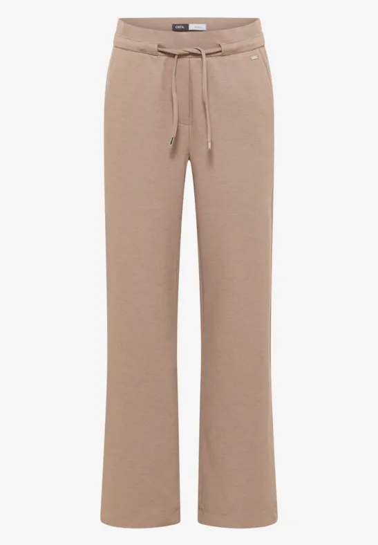 Thumbnail - Cecil Damen Wide Leg Hose in Braun, Gr: XXL