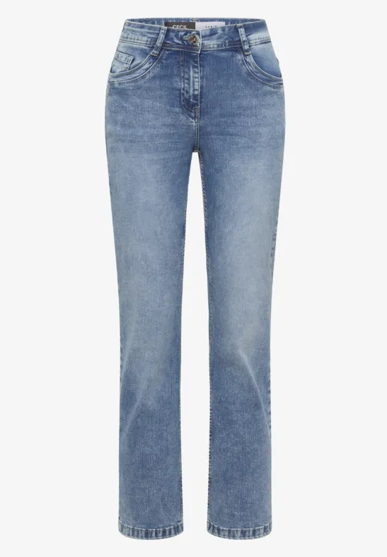 Thumbnail - Cecil Damen Bootcut Jeans in Blau, Gr: 36