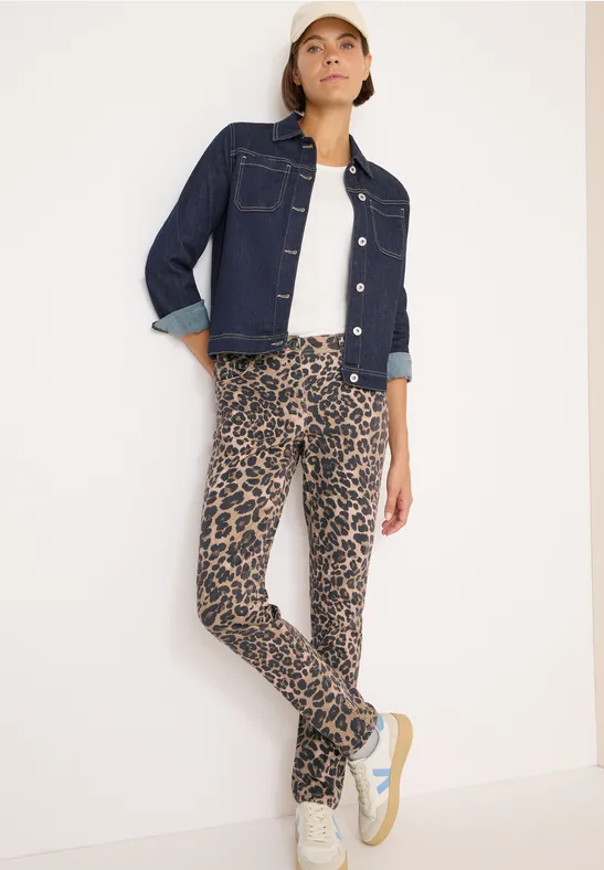 CECIL Jeans im Leo-Look