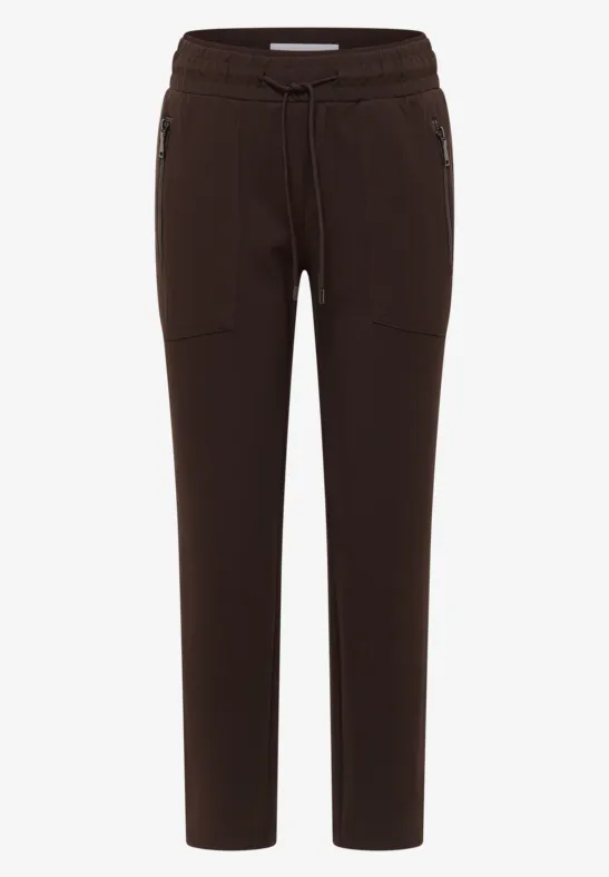 Thumbnail - Cecil Damen Casual Fit Hose in Braun, Gr: XS