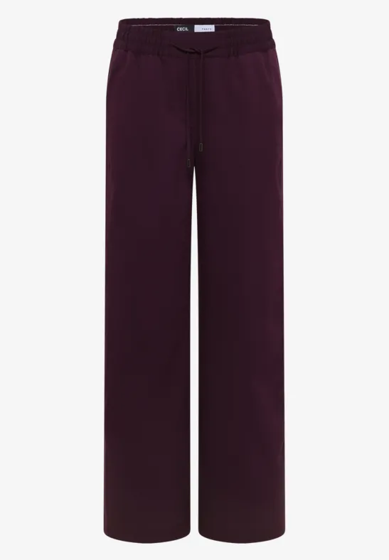 Thumbnail - Cecil Damen Wide Leg Hose in Rot, Gr: L