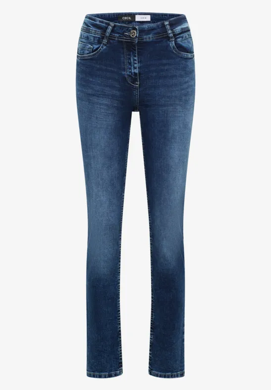 Thumbnail - Cecil Damen Straight Leg Jeans in Blau, Gr: 30