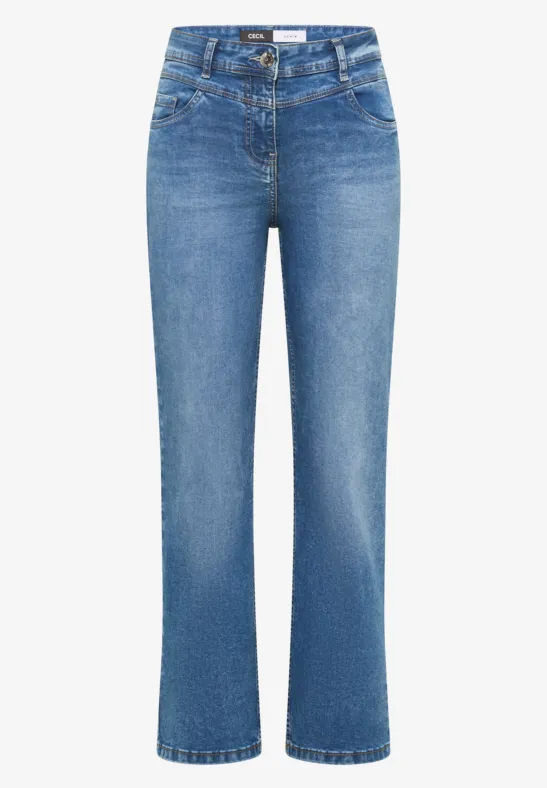 Thumbnail - Cecil Damen Bootcut Jeans in Blau, Gr: 33
