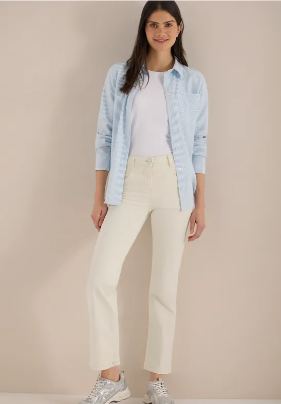 Thumbnail - Cecil Damen Bootcut Jeans in Beige, Gr: 33