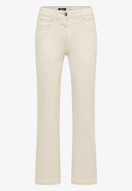 Thumbnail - Cecil Damen Bootcut Jeans in Beige, Gr: 33