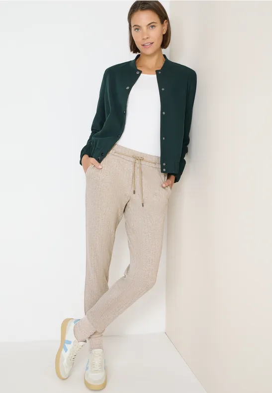 Thumbnail - Cecil Damen Casual Fit Hose in Weiß, Gr: XXL