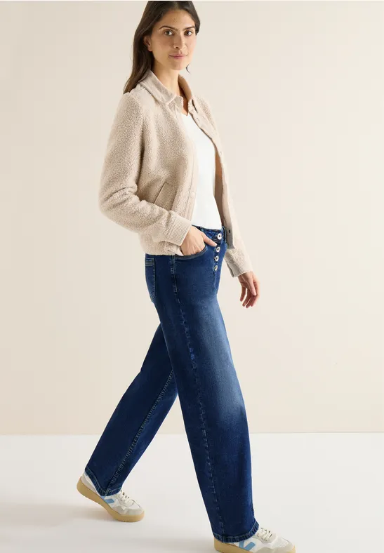 Thumbnail - Cecil Damen Wide Leg Jeans in Blau, Gr: 31