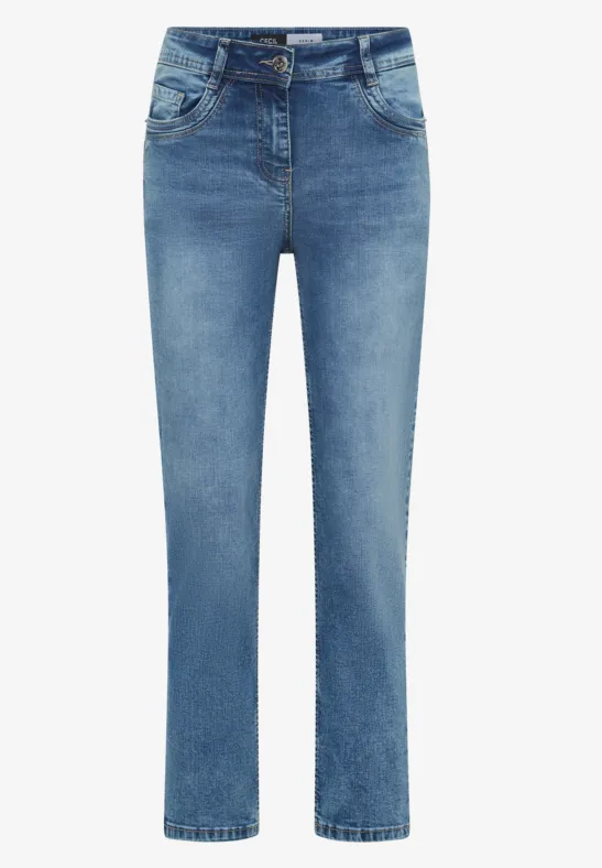 Thumbnail - Cecil Damen Straight Leg Jeans in Blau, Gr: 33