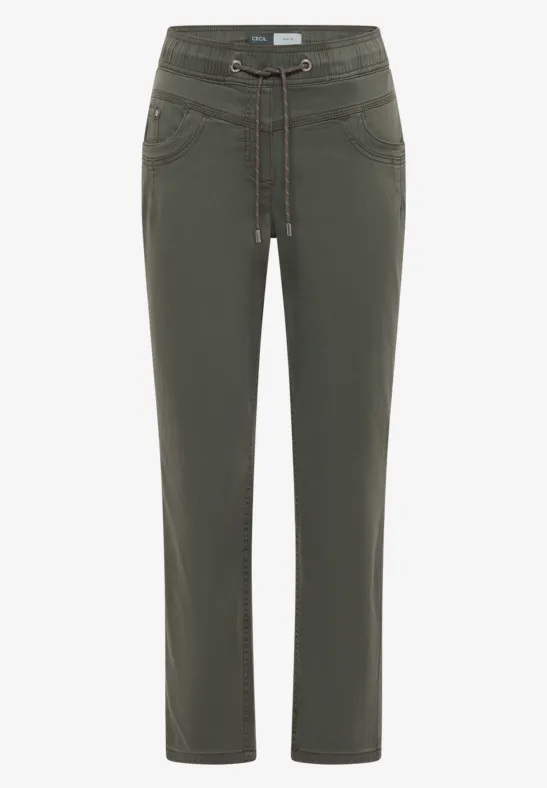 Thumbnail - Cecil Damen Washed-Look Hose in Grün, Gr: S