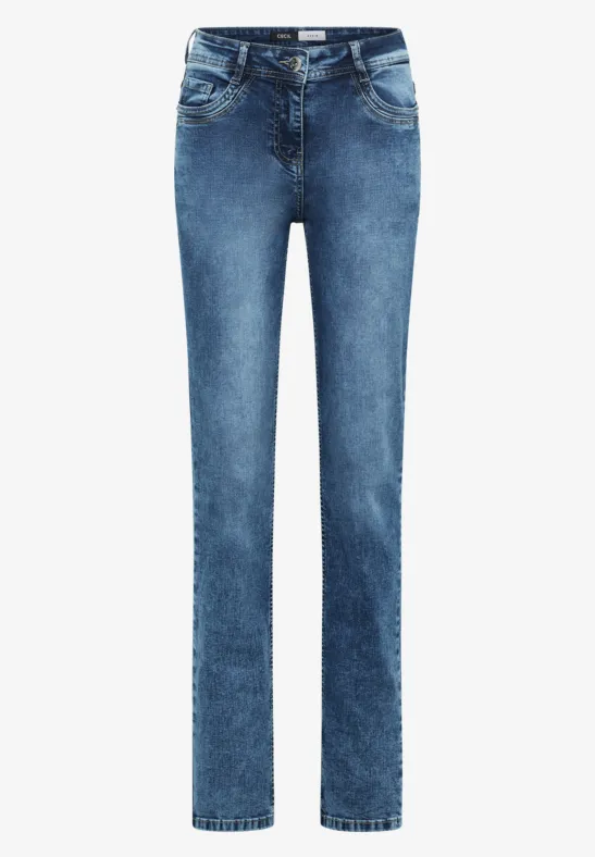 Thumbnail - Cecil Damen Straight Leg Jeans in Blau, Gr: 30