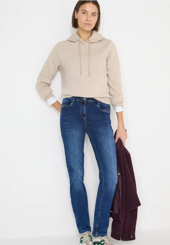 Cecil Femme Wide Legs Jeans in Bleu - Taille 33