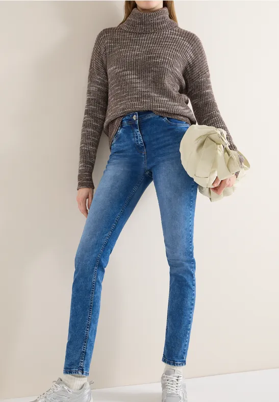 Thumbnail - Cecil Damen Slim Leg Jeans in Blau, Gr: 36