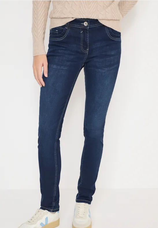 Thumbnail - Cecil Damen Straight Leg Jeans in Blau, Gr: 27