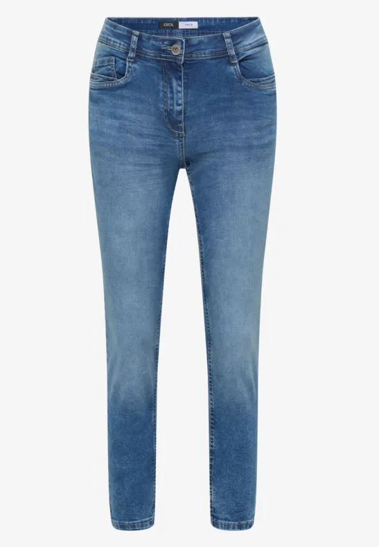 Thumbnail - Cecil Damen Straight Leg Jeans in Blau, Gr: 25