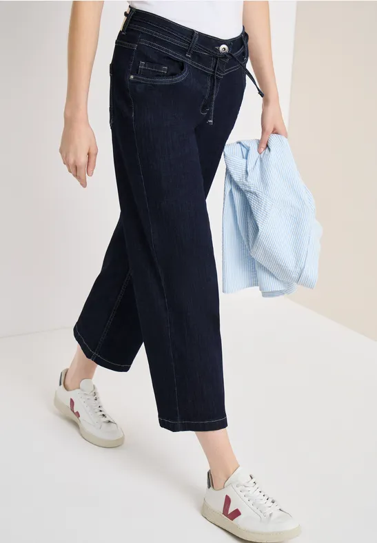 7/8 High Waist Wide Leg Jeans im Loose Fit