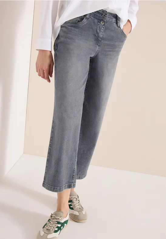 High Waist Wide Leg Jeans im Loose Fit