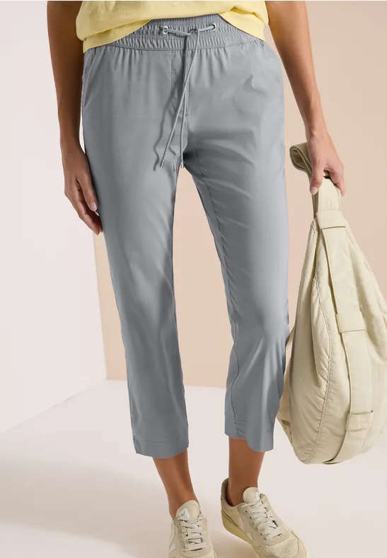 cecil Waist Slim Leg Hose Casual Fit Gray