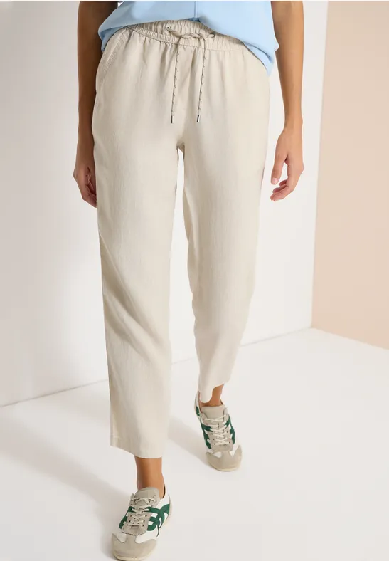 CECIL Slim Leg Hose im Causal Fit aus Leinen günstig online kaufen