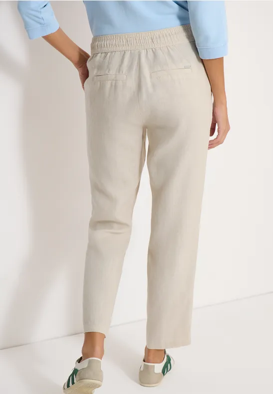 CECIL Slim Leg Hose im Causal Fit aus Leinen günstig online kaufen