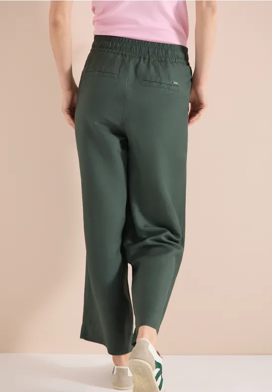 CECIL Wide Leg Hose im Loose Fit aus Leinenmix günstig online kaufen