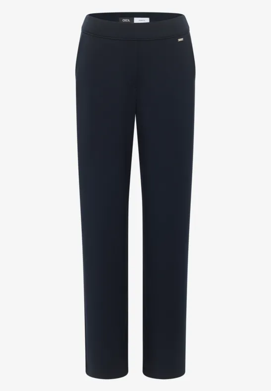 Thumbnail - Cecil Damen Straight Leg Hose in Blau, Gr: L