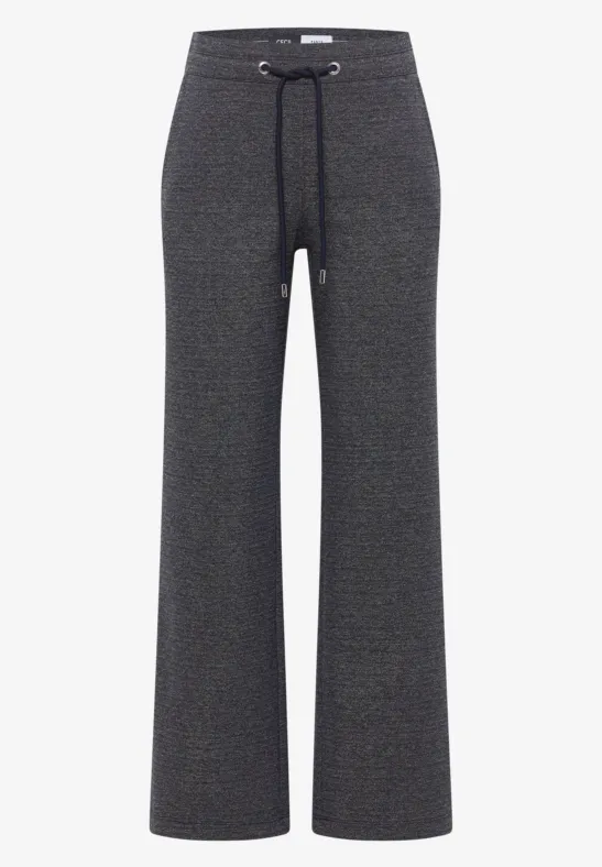 Thumbnail - Cecil Damen Two-Tone Melange Hose in Blau, Gr: L