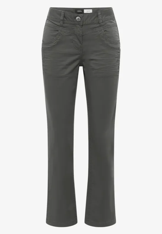 Thumbnail - Cecil Damen Washed-Look Hose in Grün, Gr: 26