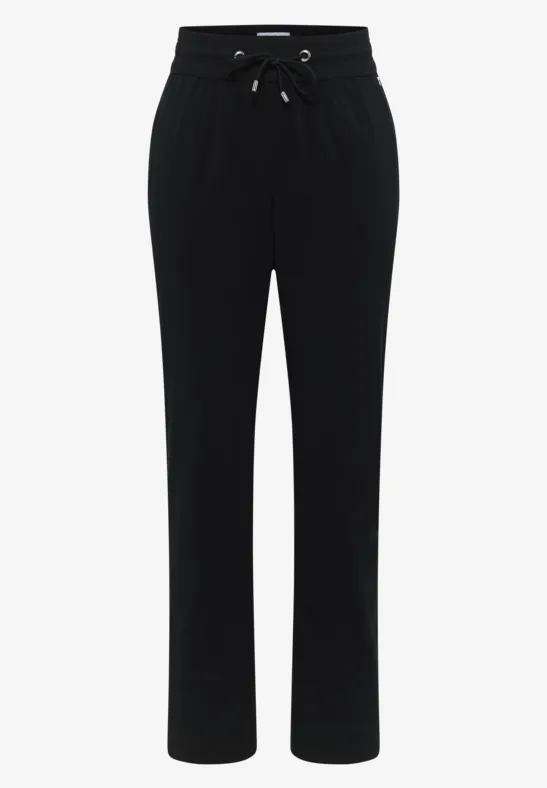 Thumbnail - Cecil Damen Leichte Hose im Casual Fit mit Stretch in Schwarz, Gr: XL