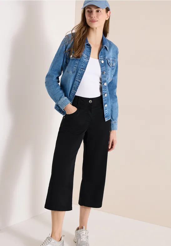 CECIL High Waist Flared Leg Hose im Loose Fit günstig online kaufen