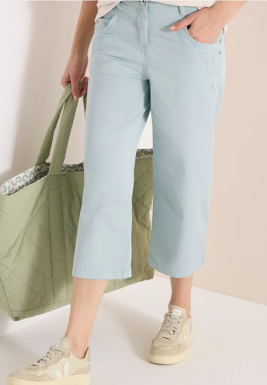 High Waist Flared Leg Hose im Loose Fit günstig online kaufen