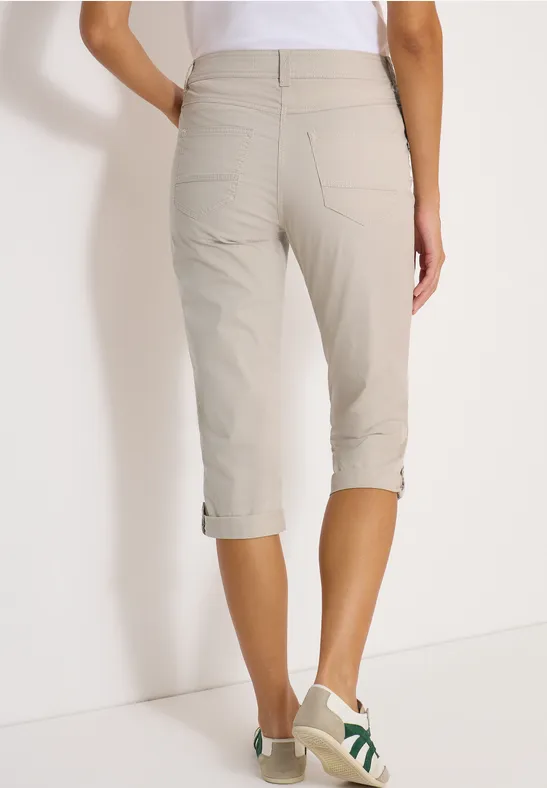 CECIL Mid Waist Casual Fit Hose mit Turn Up günstig online kaufen
