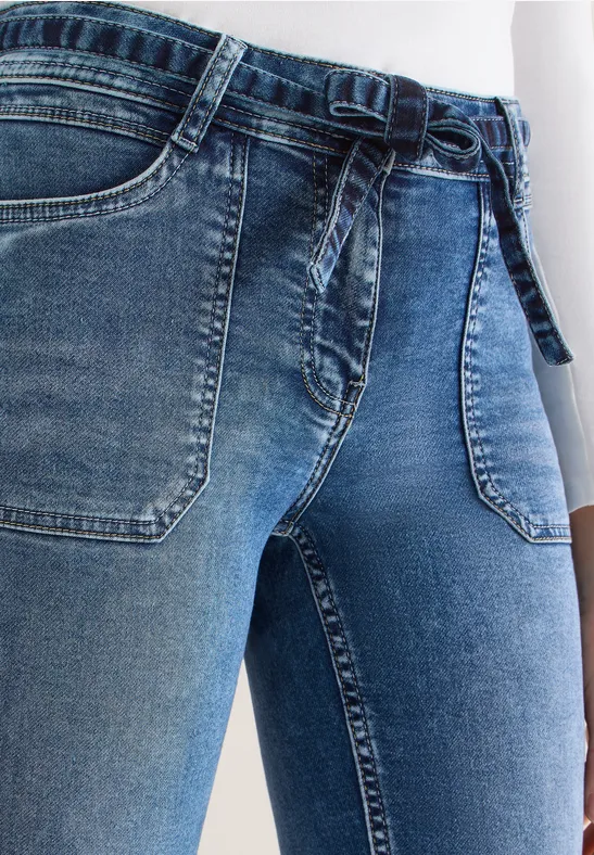 Thumbnail - Cecil Damen Slim Leg Jeans in Blau, Gr: 25