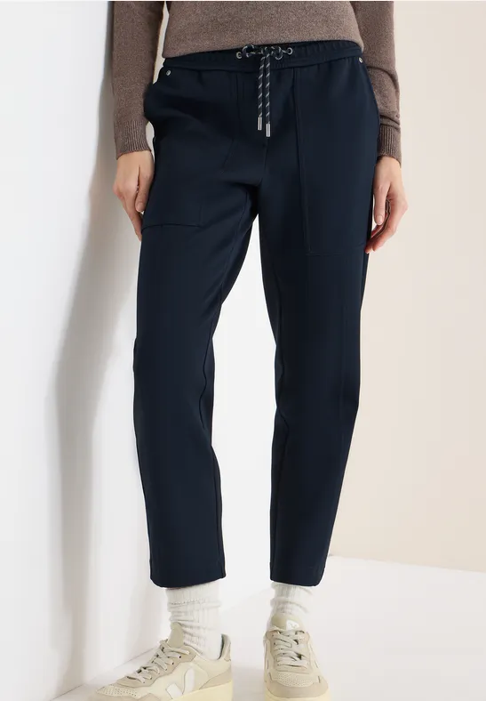 Thumbnail - Cecil Damen Slim Leg Hose in Blau, Gr: L