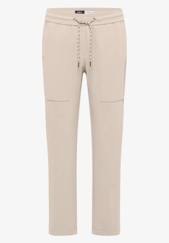 Thumbnail - Cecil Damen Slim Leg Hose in Beige, Gr: M
