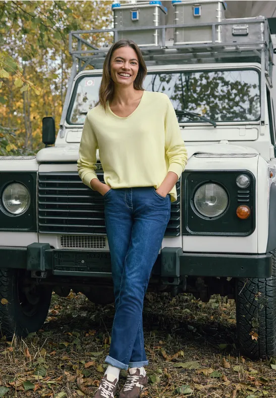 Thumbnail - Cecil Damen Straight Leg Jeans in Blau, Gr: 31